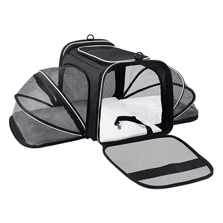 Carrier For Cats and Dogs Airline Approved Expandable Foldable - maxsophie.com