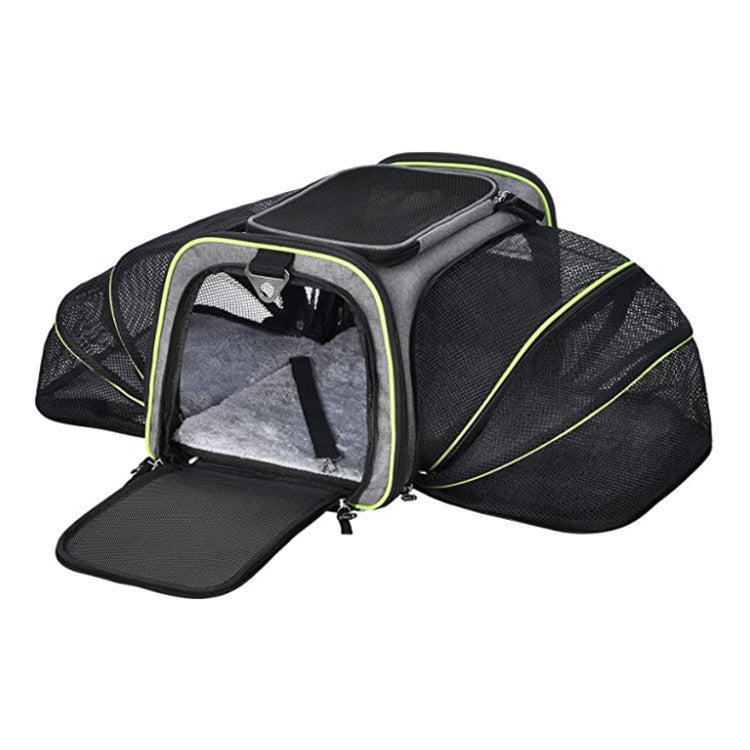 Carrier For Cats and Dogs Airline Approved Expandable Foldable - maxsophie.com
