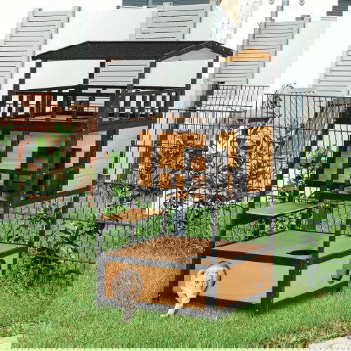 Wooden Outdoor Cat House - My Store - - #tag1# - #tag2#