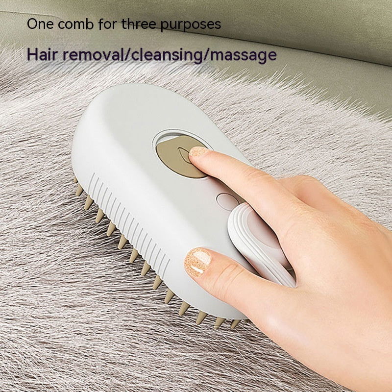 3 in 1 Electric Cat Dog Steam Brush - maxsophie.com