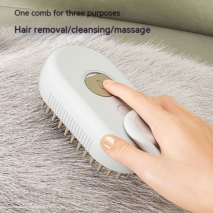 3 in 1 Electric Cat Dog Steam Brush - maxsophie.com