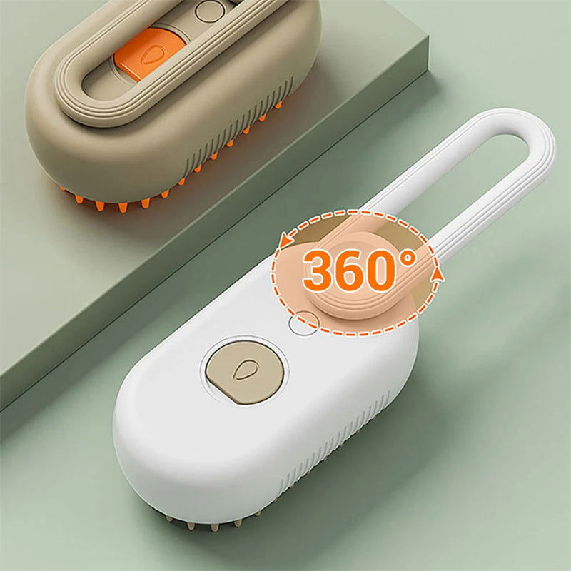 3 in 1 Electric Cat Dog Steam Brush - maxsophie.com