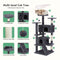 54 Inch Cat Tree, Indoor Cat High-rise Multi-story Tower - My Store - - #tag1# 