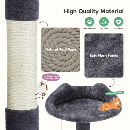 54 Inch Cat Tree, Indoor Cat High-rise Multi-story Tower - My Store - - #tag1# 