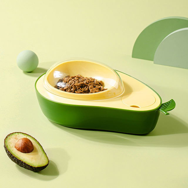 Automatic  Avocado Shape Kitten Slow Food Feeding Bowl - My Store - - #tag1# - #tag2#