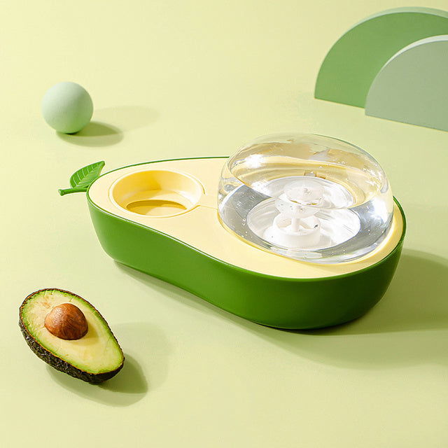 Automatic  Avocado Shape Kitten Slow Food Feeding Bowl - My Store - - #tag1# - #tag2#