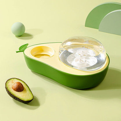 Automatic  Avocado Shape Kitten Slow Food Feeding Bowl - My Store - - #tag1# - #tag2#