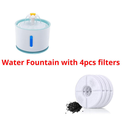 Automatic Cat Water Fountain With LED Lighting USB - maxsophie.com