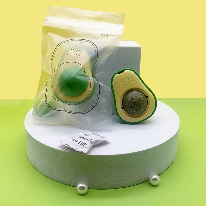 Avocado  Multifunctional Catnip Toy 360 Rotating Self-healing - maxsophie.com