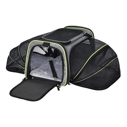 Carrier For Cats and Dogs  Airline Approved Expandable Foldable - maxsophie.com