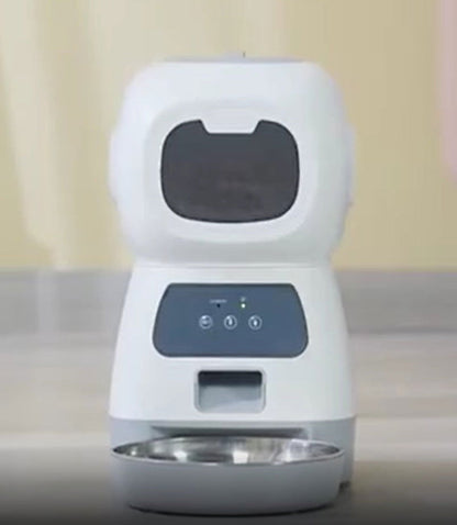 Cat And Dog Food Automatic Dispenser Stainless Steel  With Recording Timing Feeding - maxsophie.com