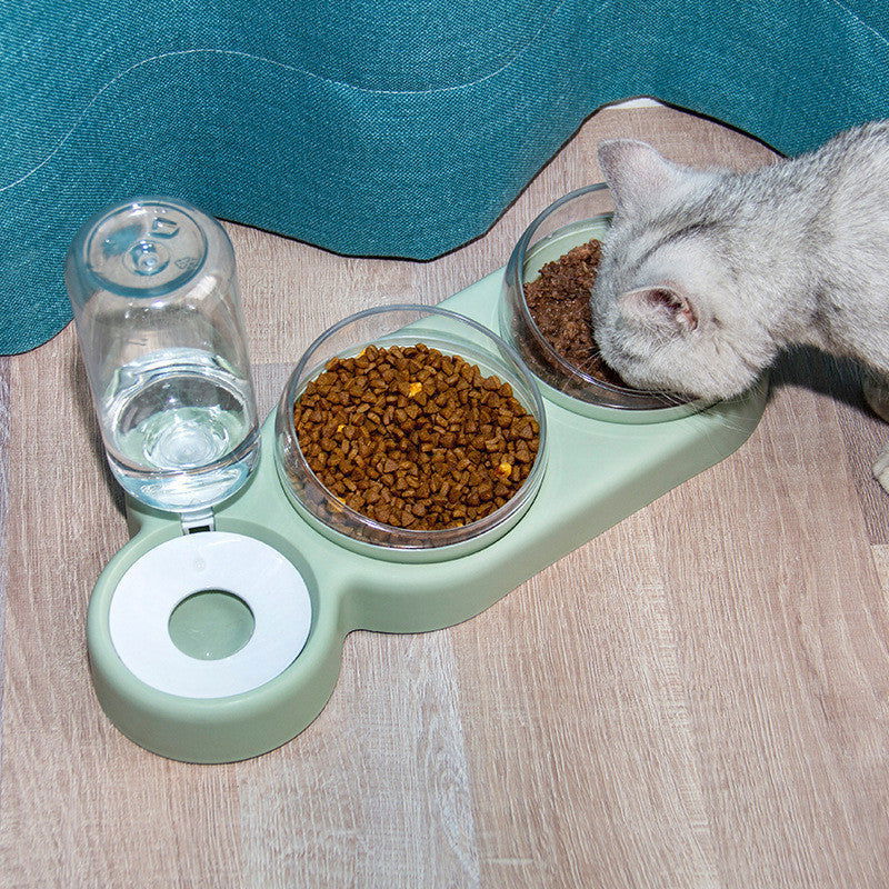 Cat  Automatic  Food Bowl With Water Fountain - maxsophie.com