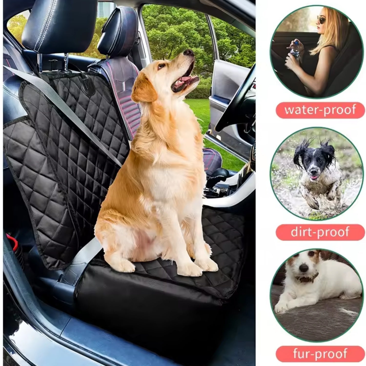 Dog Car front Seat Cover - maxsophie.com