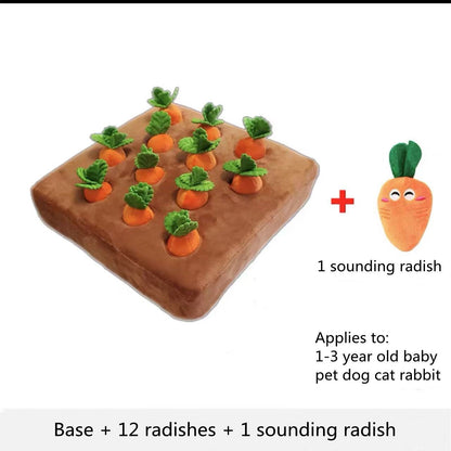 Dog Carrot Plush  Chew Toy - maxsophie.com