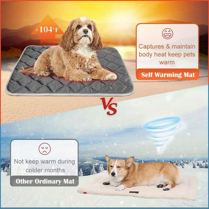 Dog Self-Heating Non-Slip Bed Washable Extra Warm Pet Mat - maxsophie.com