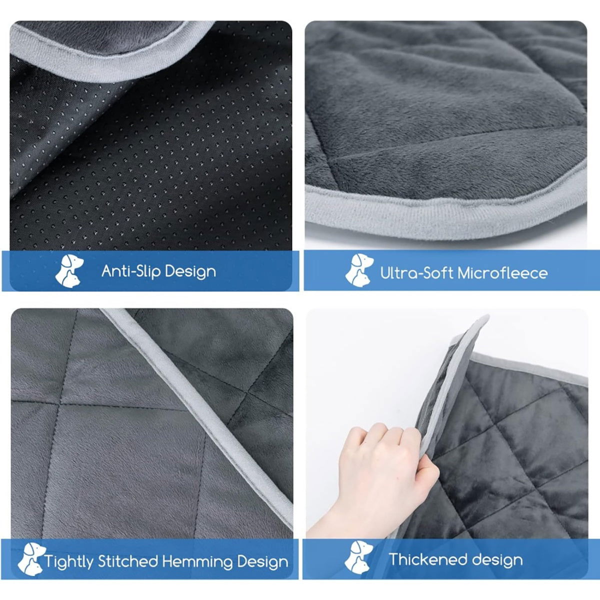 Dog Self-Heating Non-Slip Bed Washable Extra Warm Pet Mat - maxsophie.com