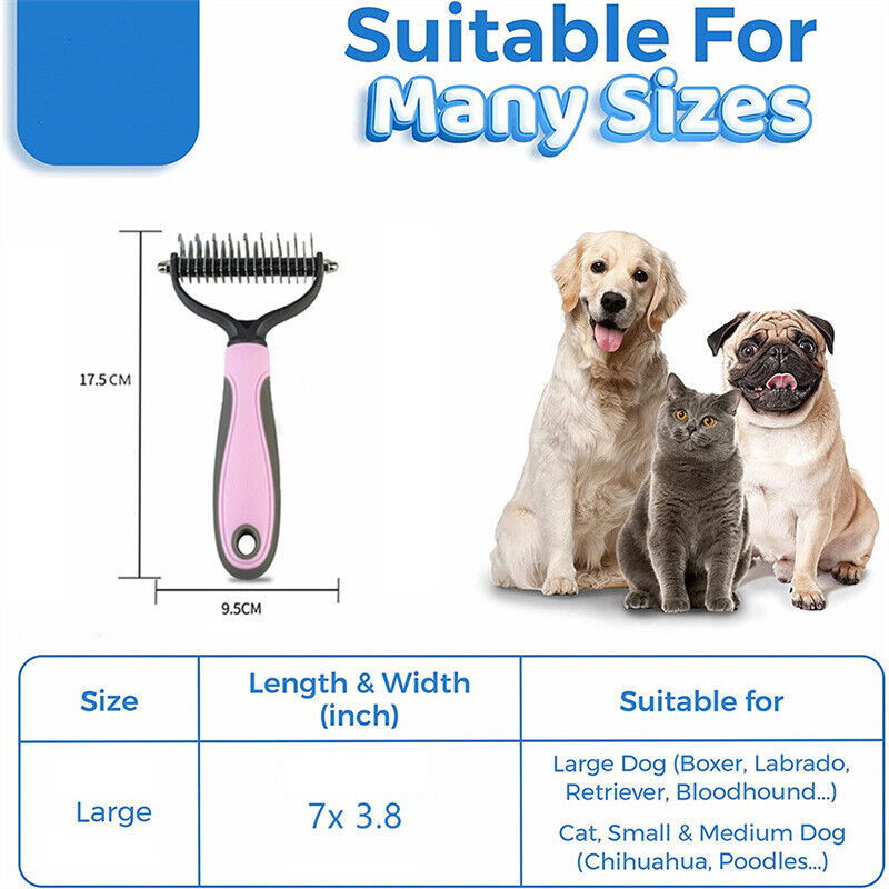 Double sided Grooming Brush for pets dogs cats - My Store - - #tag1# - #tag2#