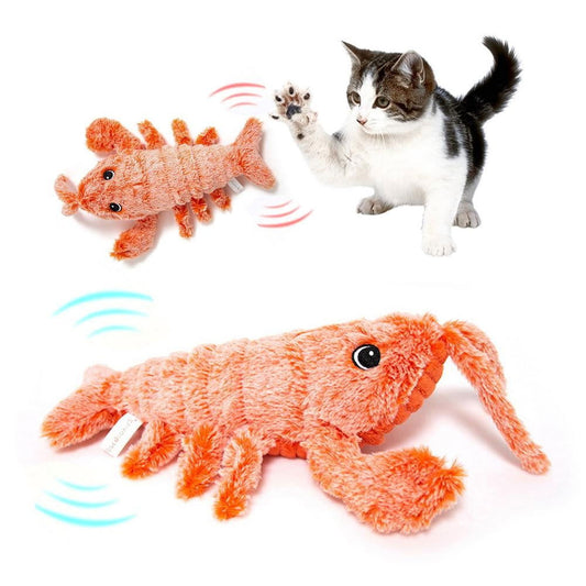 Funny Cat Jumping Plush Lobster Toys USB - maxsophie.com