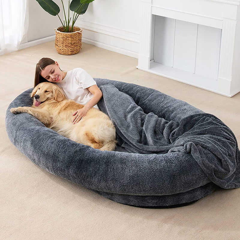 Large Human-Size Plush Dog Bed - maxsophie.com