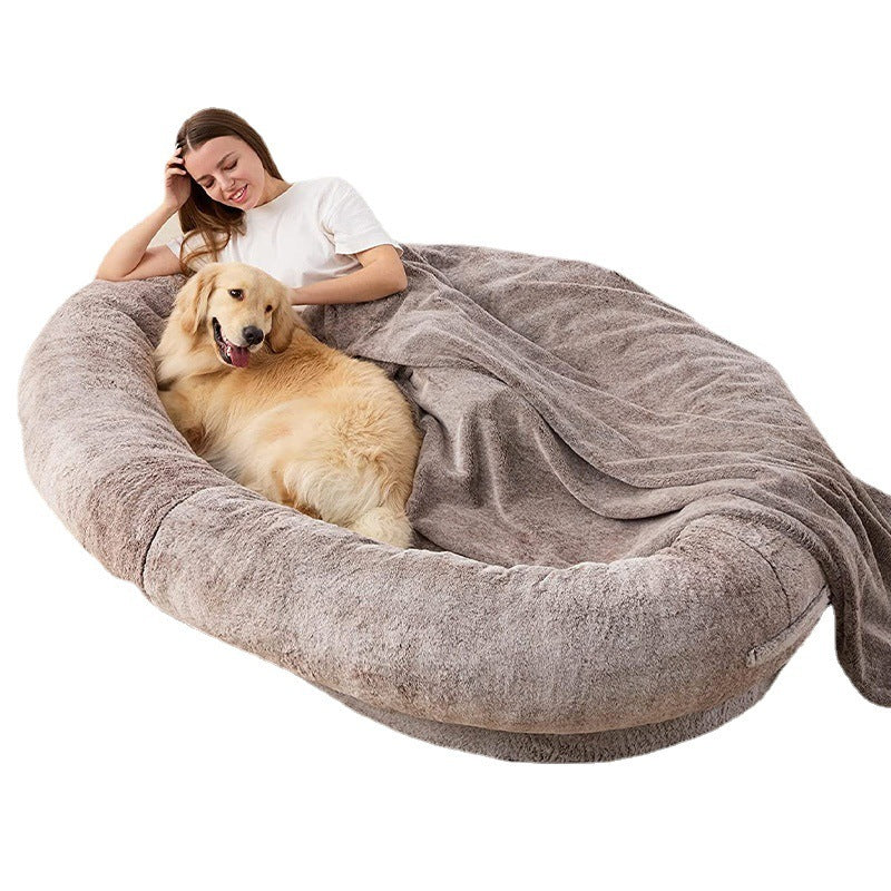 Large Human-Size Plush Dog Bed - maxsophie.com