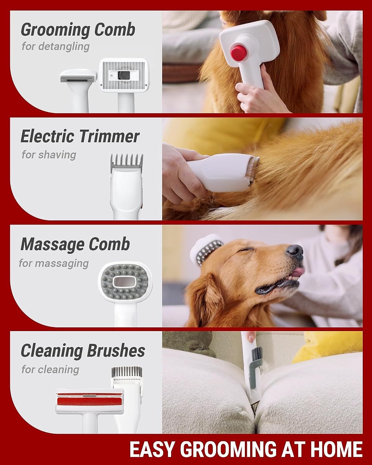 Multipurpose  Grooming Kit With Brushes and Other Grooming Tools For Dogs and Cats - My Store - - #tag1# - #tag2#