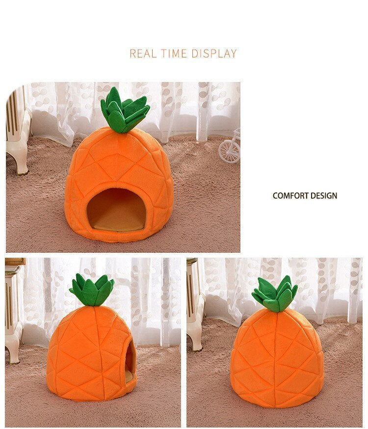 Pet Nest Pineapple, Strawberry, Watermelon with anti-slip bottom - My Store - - #tag1# - #tag2#