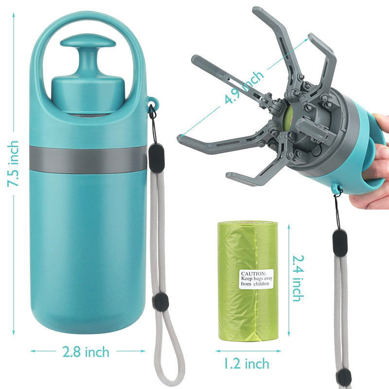 Portable Lightweight Dog Pooper Scooper With Built-in Poop Bag Dispenser - maxsophie.com