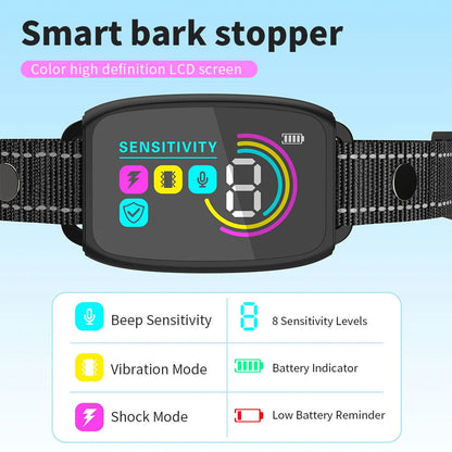 Smart Automatic Anti Barking Dog Collar Rechargeable and Waterproof - maxsophie.com