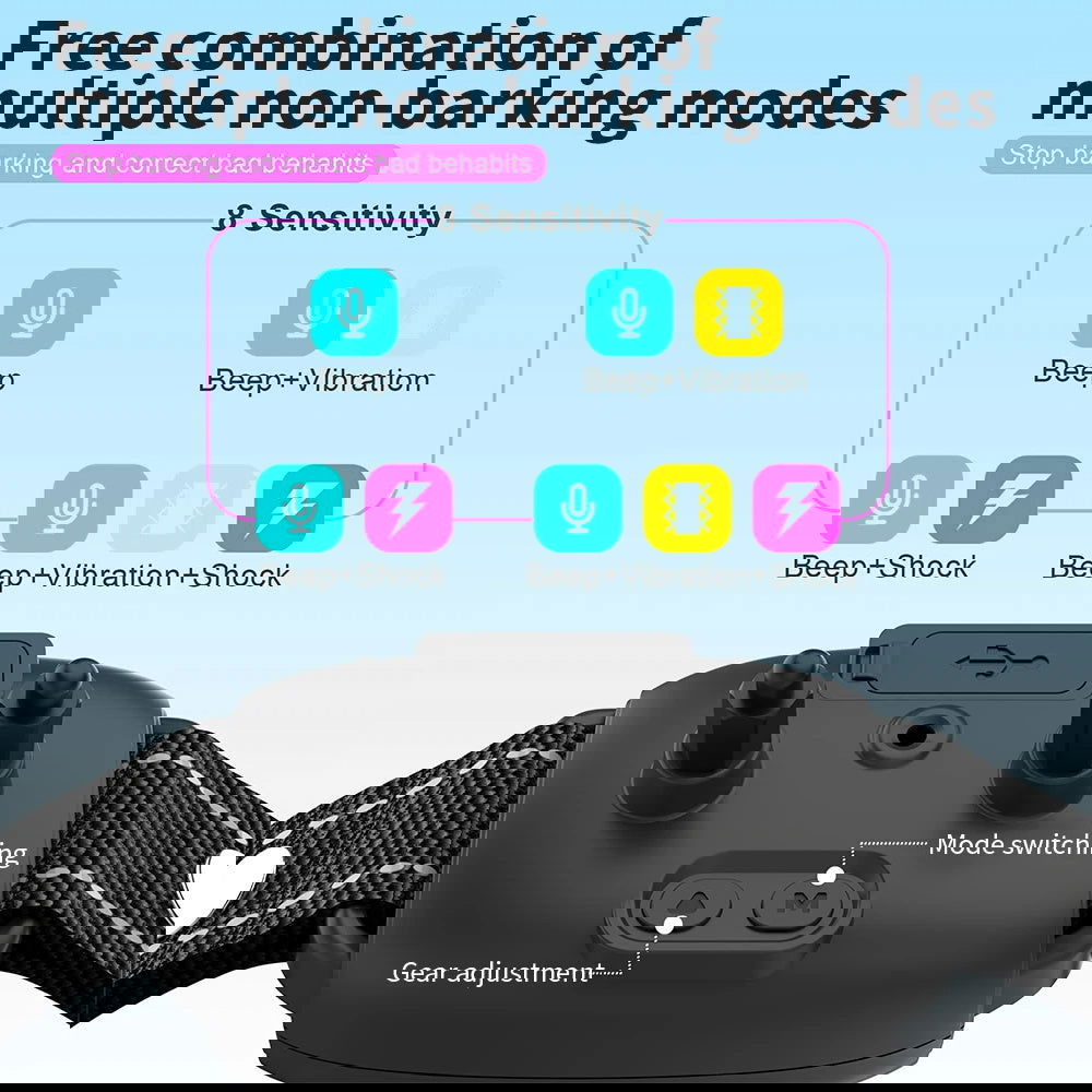 Smart Automatic Anti Barking Dog Collar Rechargeable and Waterproof - maxsophie.com