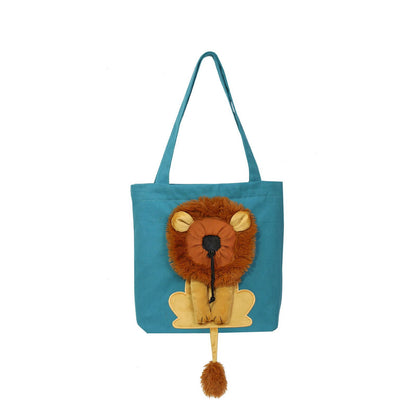 Soft Pet Outing Bag Lion Design - maxsophie.com