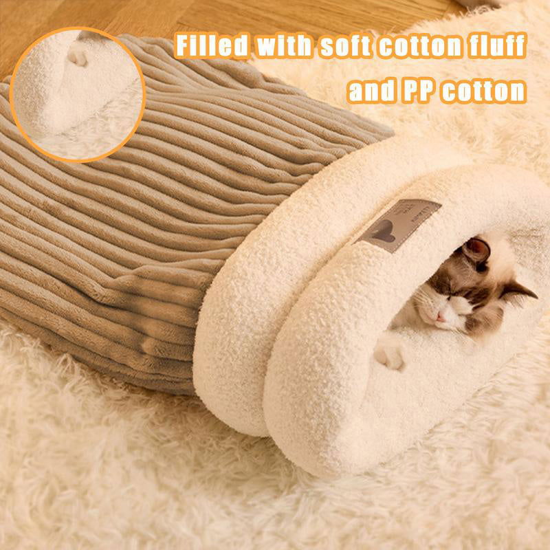Winter Warm Soft Plush Cat Nest - maxsophie.com